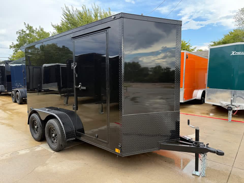 6x12 TA V-Nose Enclosed/Cargo Trailer.